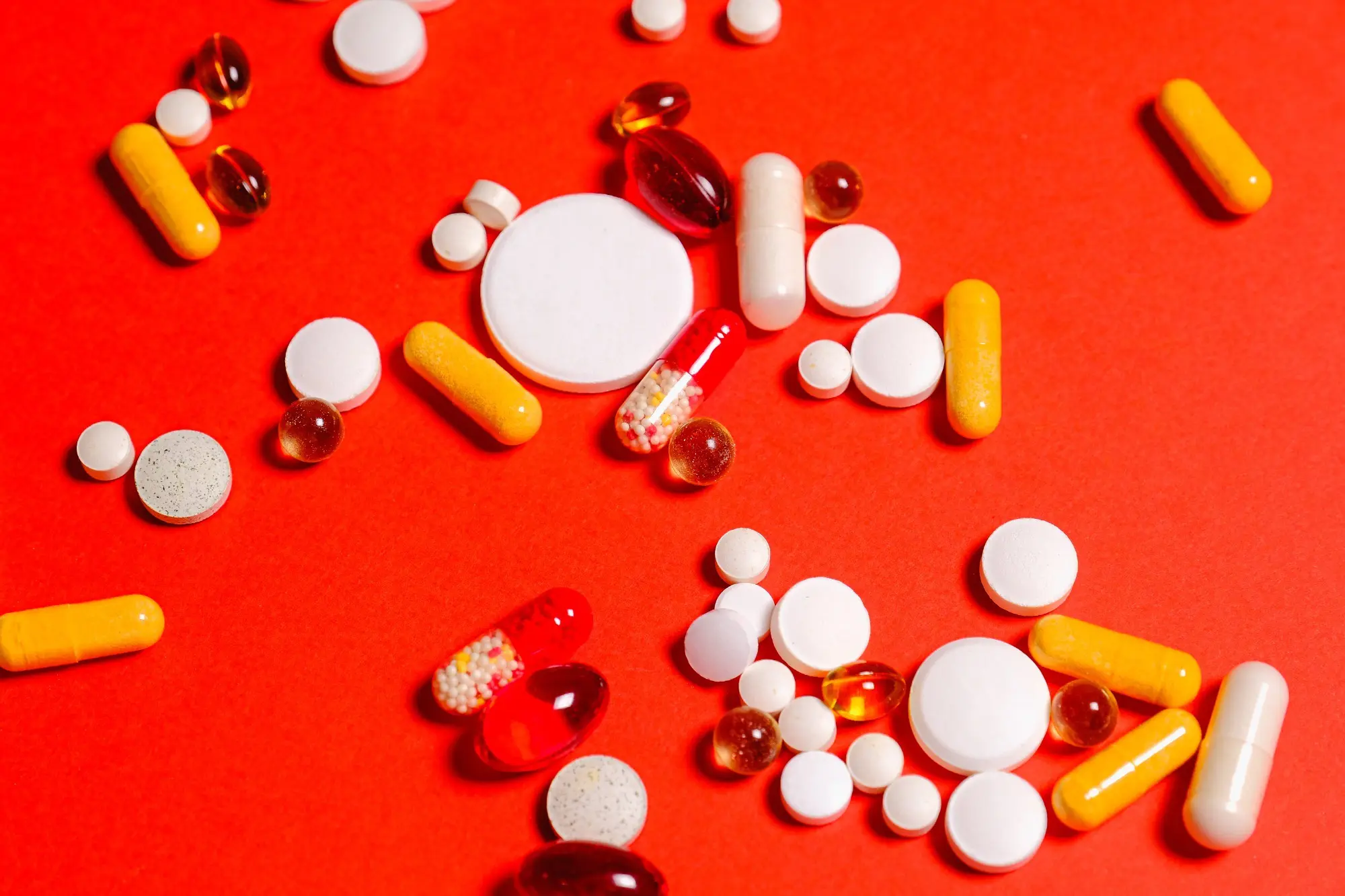 An image of many pills, illustrating over the counter medicine safety